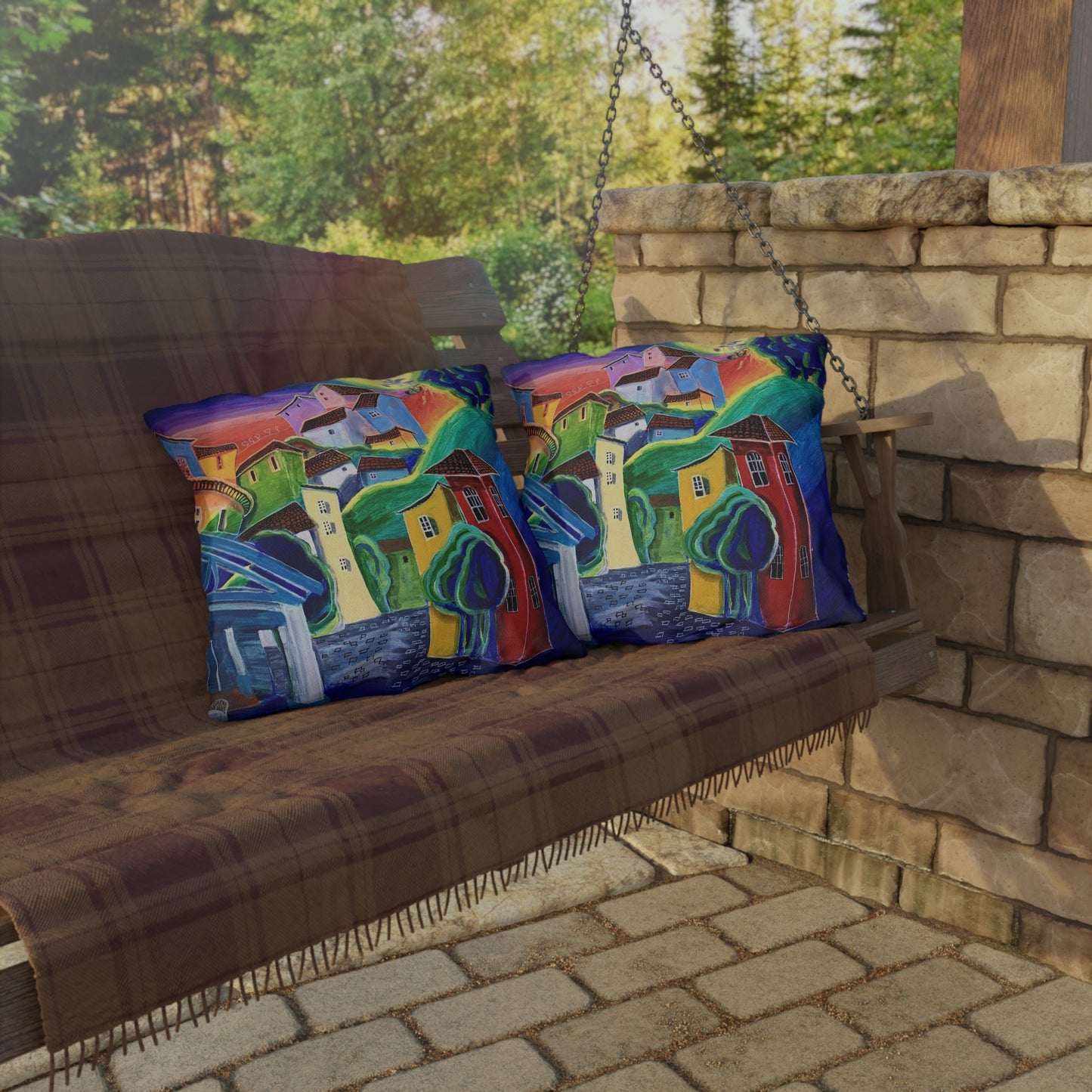 "Dreams" Throw Pillow - Vibrant Artistic Home Decor