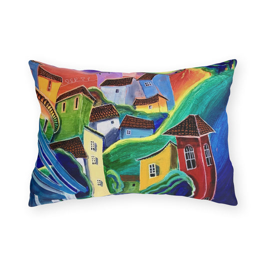 "Dreams" Throw Pillow - Vibrant Artistic Home Decor