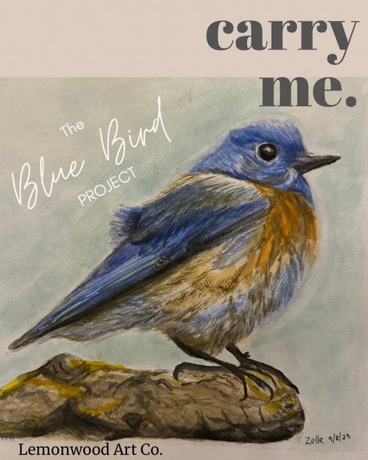 Tote Classic Bag "The Blue Bird Project"