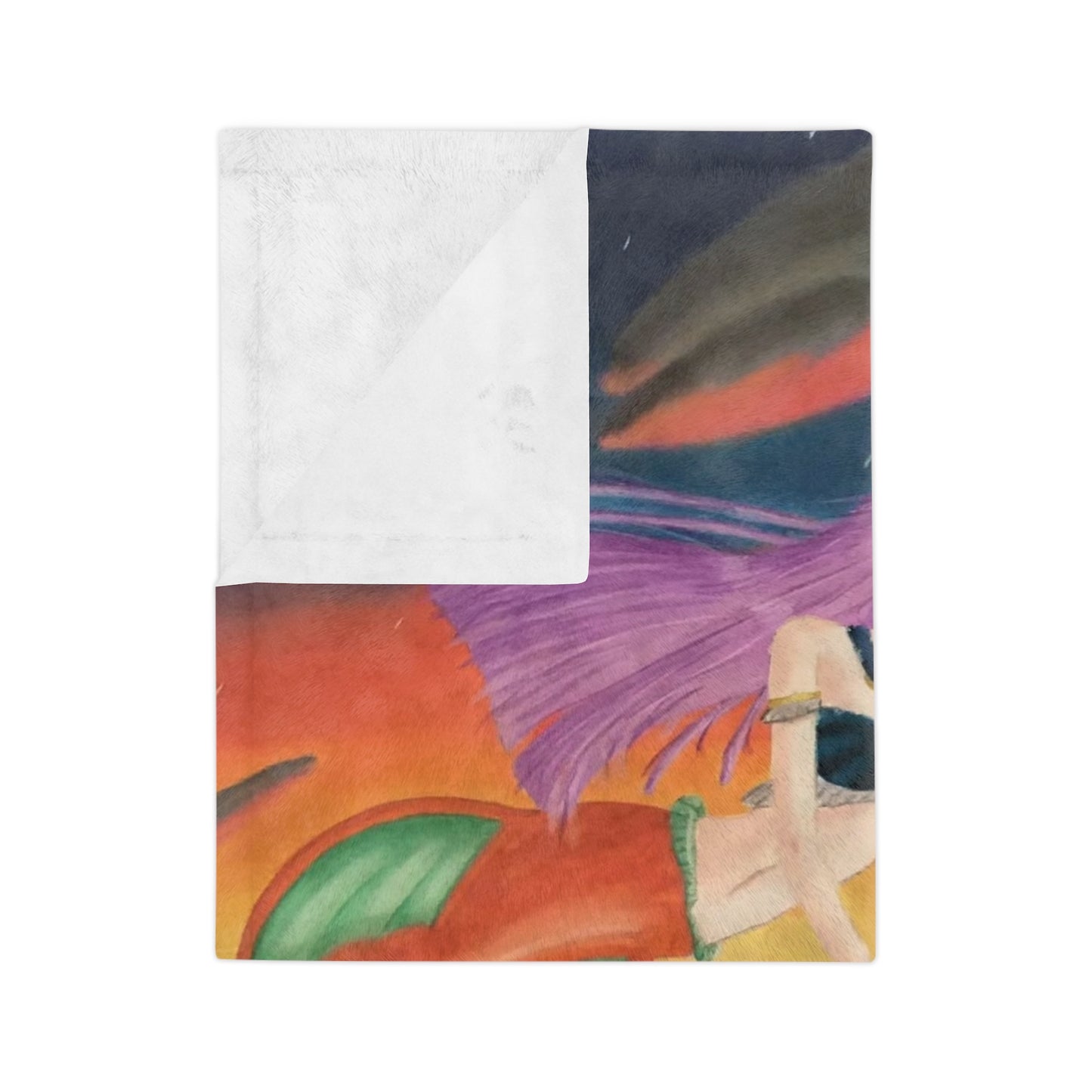 “Mermaid Series 1 – Asteria” Velveteen Microfiber Blanket