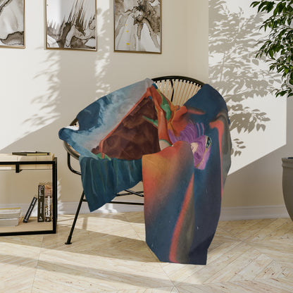 “Mermaid Series 1 – Asteria” Velveteen Microfiber Blanket