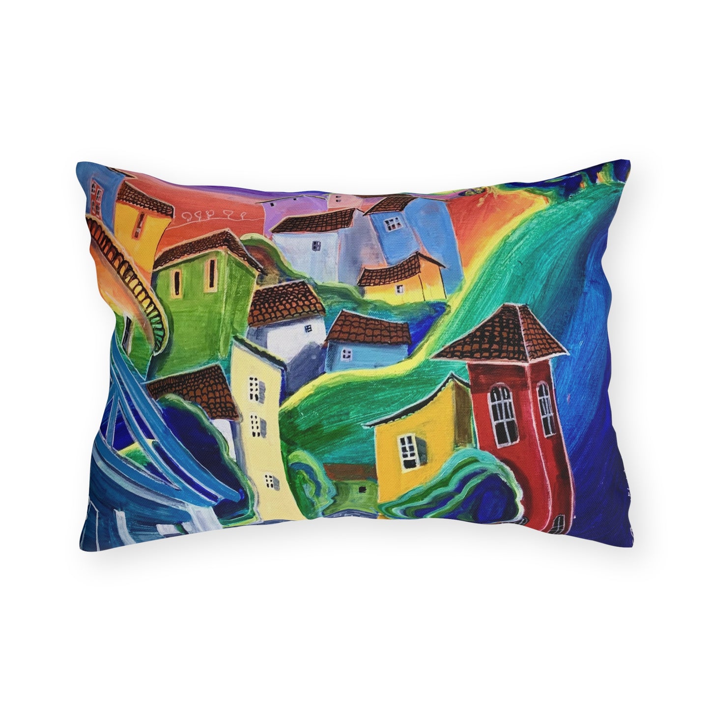 "Dreams" Throw Pillow - Vibrant Artistic Home Decor