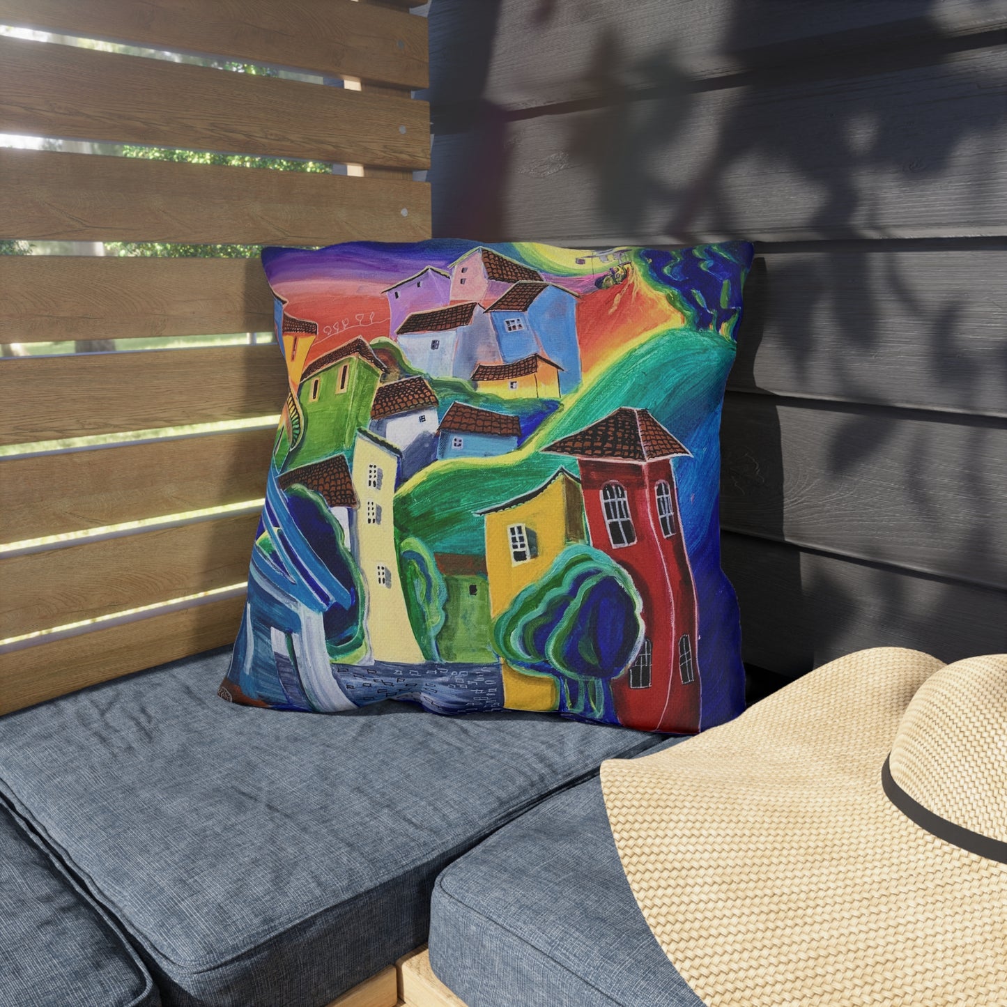 "Dreams" Throw Pillow - Vibrant Artistic Home Decor