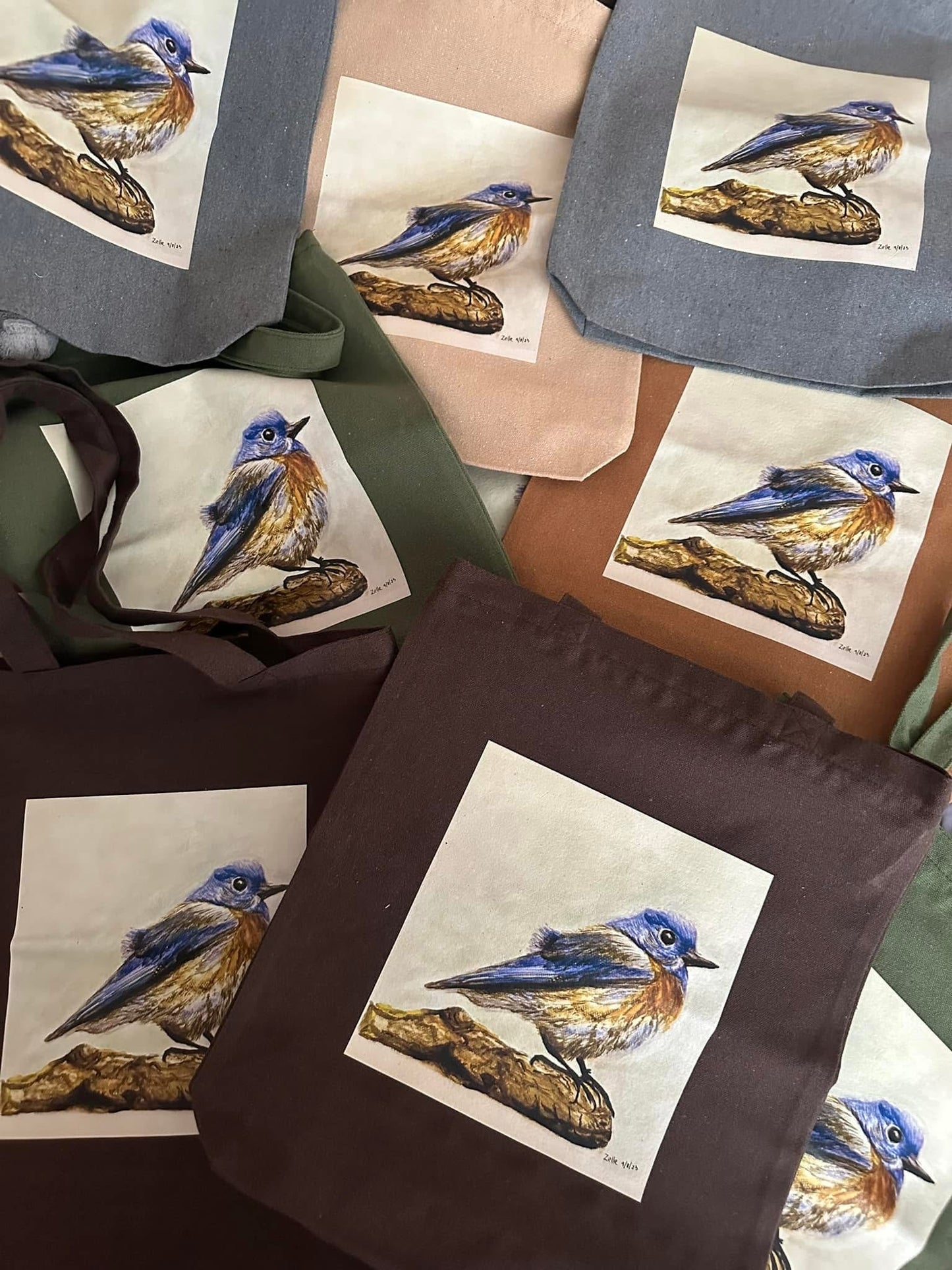 Tote Classic Bag "The Blue Bird Project"
